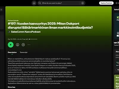 Vuoden kasvuyritys 2025: Miten Dokport disruptoi lääkärimarkkinan ilman markkinointibudjettia