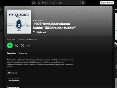 Yrittäjäpariskunta kehitti ”lääkäreiden Woltin”