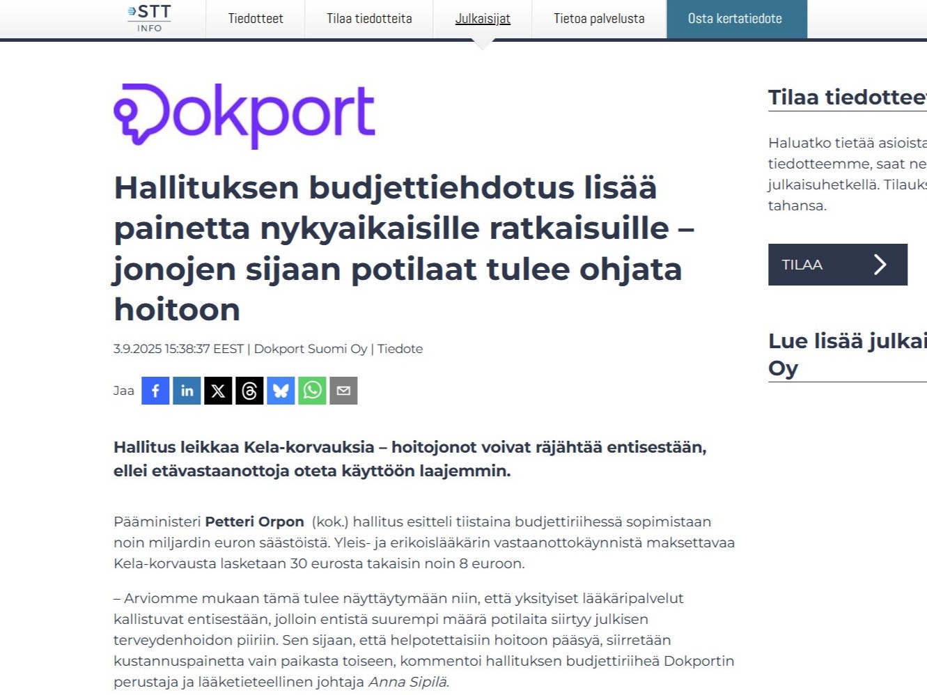 Hallituksen budjettiehdotus lisää painetta nykyaikaisille ratkaisuille